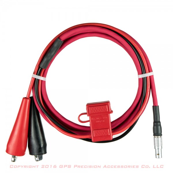 Sokkia GSR2600 / GSR2700 Fused Battery Cable: click to enlarge